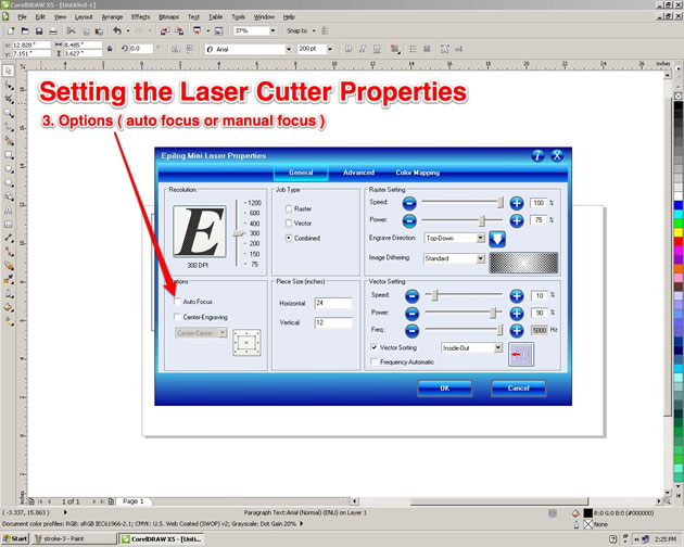corel laser draw software